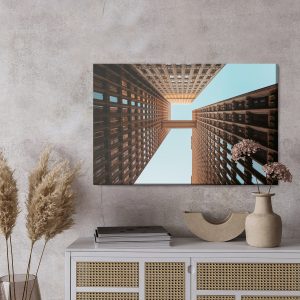 Peinture sur toile Immense Bâtiment, Vue D'en Bas – Image 3