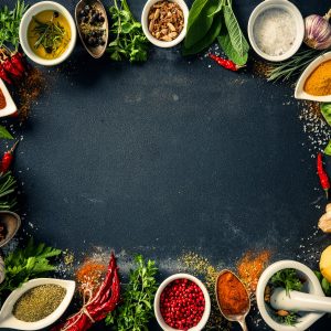 Peinture sur toile Une Composition D'épices Et D'herbes – Image 1