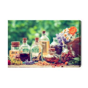 Peinture sur toile Bouteilles D'épices – Image 2
