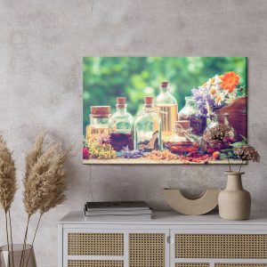 Peinture sur toile Bouteilles D'épices – Image 3