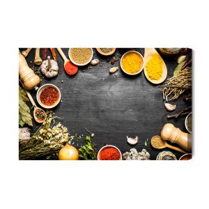 Peinture sur toile Table Aux Herbes Et Épices – Image 2