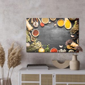 Peinture sur toile Table Aux Herbes Et Épices – Image 3