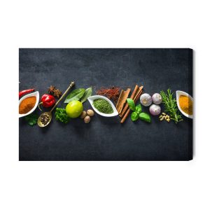 Peinture sur toile Herbes Et Épices Orientales – Image 2