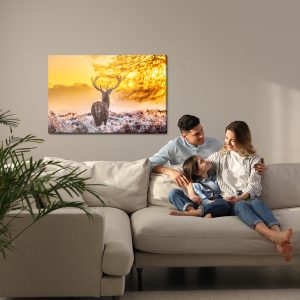 Peinture sur toile Cerf Au Lever Du Soleil – Image 7