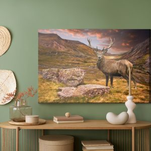 Peinture sur toile Cerf Dans Les Montagnes – Image 5
