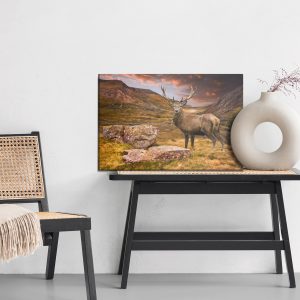 Peinture sur toile Cerf Dans Les Montagnes – Image 6