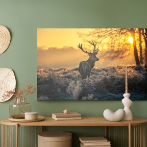 Peinture sur toile Cerf Le Matin – Image 5