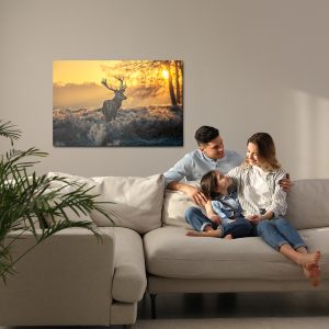 Peinture sur toile Cerf Le Matin – Image 7