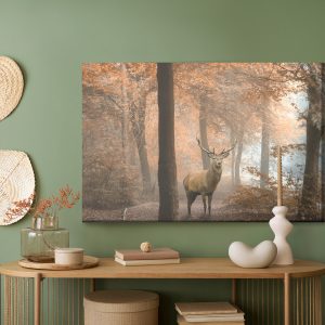 Peinture sur toile Cerf Dans La Forêt D'automne – Image 5