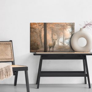 Peinture sur toile Cerf Dans La Forêt D'automne – Image 6