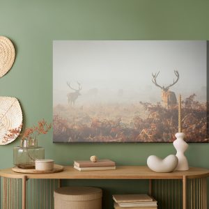 Peinture sur toile Cerf Dans Le Brouillard – Image 5