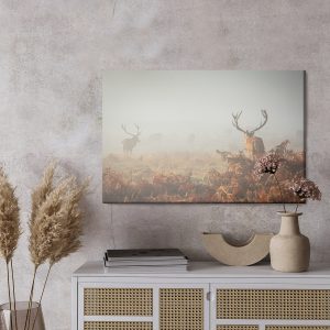 Peinture sur toile Cerf Dans Le Brouillard – Image 3
