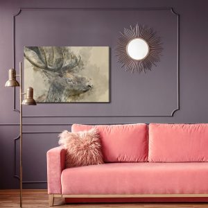 Peinture sur toile Cerf Aux Gros Bois – Image 4