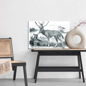 Peinture sur toile Croquis Avec Des Cerfs – Image 6