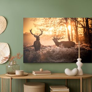 Peinture sur toile Cerf Le Matin – Image 5