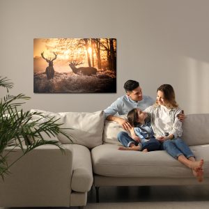 Peinture sur toile Cerf Le Matin – Image 7