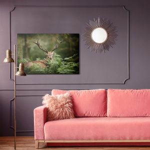 Peinture sur toile Un Cerf Dans Le Vert – Image 4