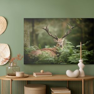 Peinture sur toile Un Cerf Dans Le Vert – Image 5