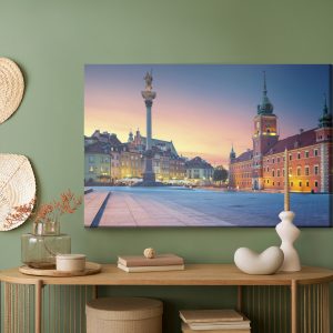 Peinture sur toile Varsovie Au Crépuscule – Image 5