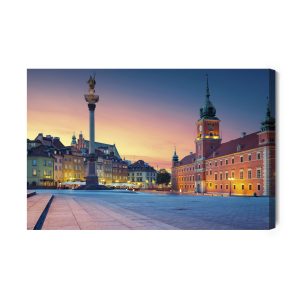 Peinture sur toile Varsovie Au Crépuscule – Image 2