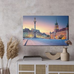 Peinture sur toile Varsovie Au Crépuscule – Image 3