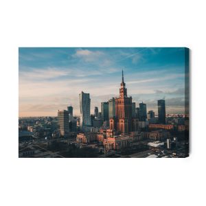 Peinture sur toile Immeubles De Grande Hauteur À Varsovie – Image 2