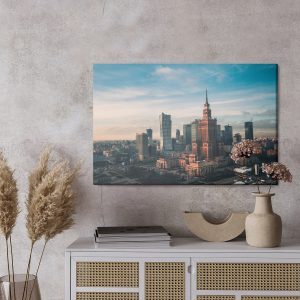 Peinture sur toile Immeubles De Grande Hauteur À Varsovie – Image 3