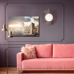 Peinture sur toile Panorama De Varsovie – Image 4