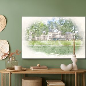 Peinture sur toile L'aquarelle Royal Łazienki – Image 5
