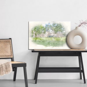 Peinture sur toile L'aquarelle Royal Łazienki – Image 6