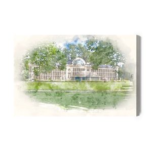 Peinture sur toile L'aquarelle Royal Łazienki – Image 2