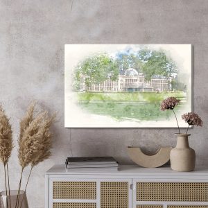 Peinture sur toile L'aquarelle Royal Łazienki – Image 3
