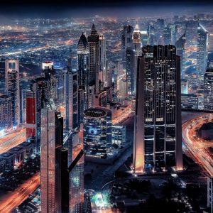 Peinture sur toile Dubaï La Nuit – Image 1