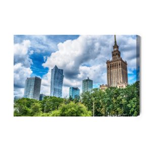 Peinture sur toile Gratte-Ciel À Varsovie – Image 2