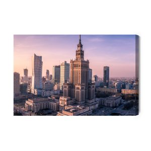 Peinture sur toile Panorama De La Ville De Varsovie – Image 2