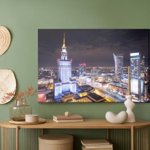 Peinture sur toile Varsovie La Nuit – Image 5