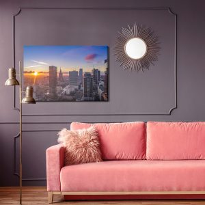 Peinture sur toile Coucher De Soleil À Varsovie – Image 4