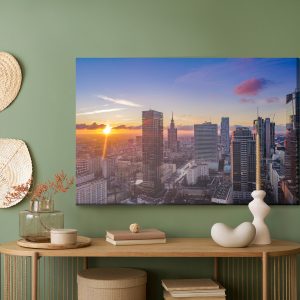 Peinture sur toile Coucher De Soleil À Varsovie – Image 5