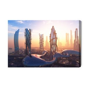 Peinture sur toile Construction Moderniste – Image 2
