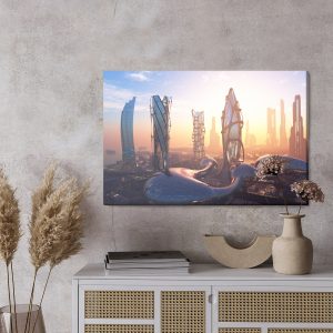 Peinture sur toile Construction Moderniste – Image 3