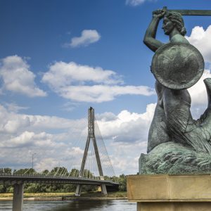 Peinture sur toile Sirène À Varsovie – Image 1