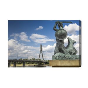 Peinture sur toile Sirène À Varsovie – Image 2