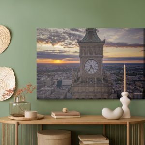 Peinture sur toile L'horloge Au-Dessus De Varsovie – Image 5