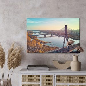 Peinture sur toile Ponts À Varsovie – Image 3