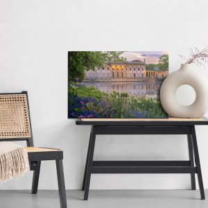 Peinture sur toile Palais À Varsovie Et Fleurs – Image 6