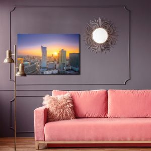 Peinture sur toile Gratte-Ciel Modernes De Varsovie – Image 4