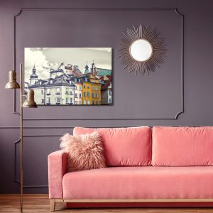 Peinture sur toile Bâtiments Vintage De Varsovie – Image 4