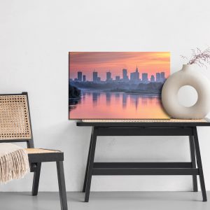 Peinture sur toile Varsovie Et Le Coucher Du Soleil – Image 6