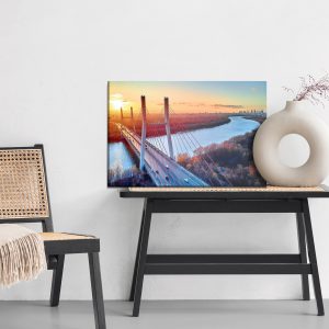 Peinture sur toile Pont À Varsovie Au Coucher Du Soleil – Image 6