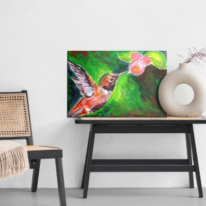 Peinture sur toile Oiseau Colibri – Image 6